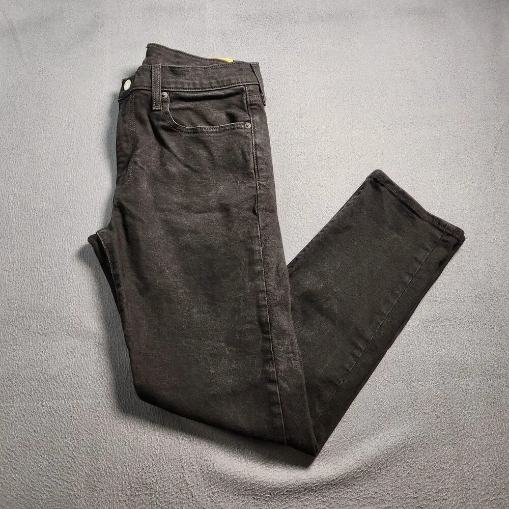Levi's 502 Irregular Jeans Men 32X32 (31X29) Black Tapered Leg